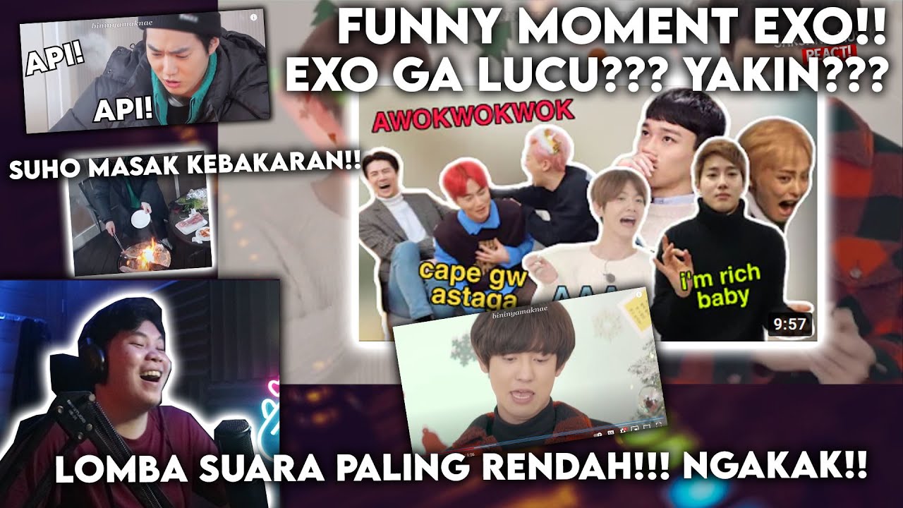 NGAKAK! SUARA PALING RENDAH SIAPA NIH JADINYA?! | EXO FUNNY MOMENT | SARJANA MUSIC REACT EXO #106