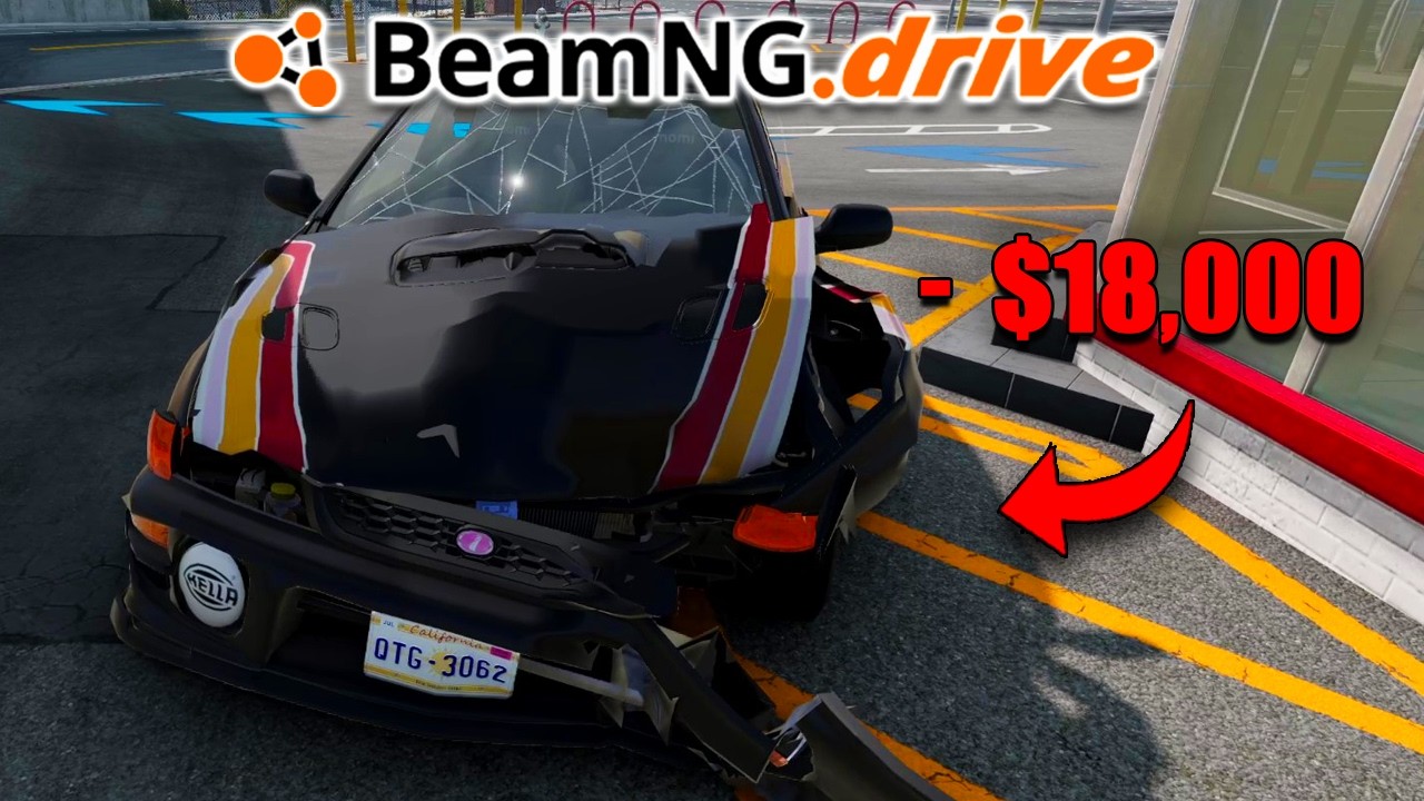 Эта авария ИСПОРТИЛА мне карьеру в режиме RLS в BeamNG...