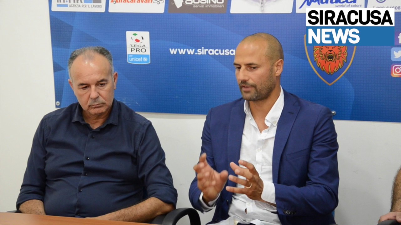 Il Siracusa calcio presenta il nuovo allenatore Paolo Bianco