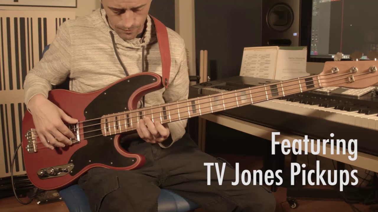 Franklin Butterscotch - TV Jones Bass Pickups Demo