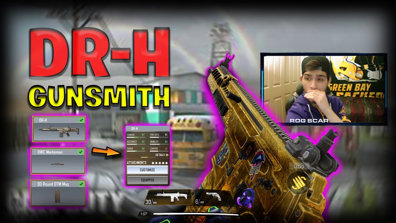 Best Damage No Recoil + Fast ADS DRH Gunsmith Loadout Call of Duty Mobile DR-H BEST Attachments