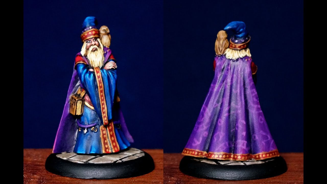 Painting a Reaper Wizard for Pathfinder or Dungeons & Dragons Part 1