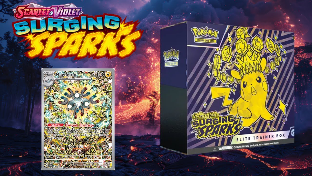 🔥 Otváram Pokémon Surging Sparks Elite Trainer Box! ⚡