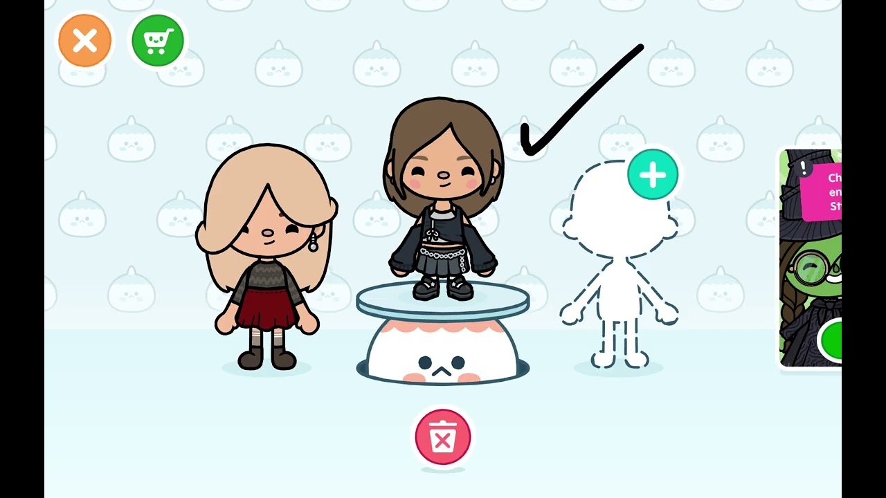 Creating characters in toca boca a very random video