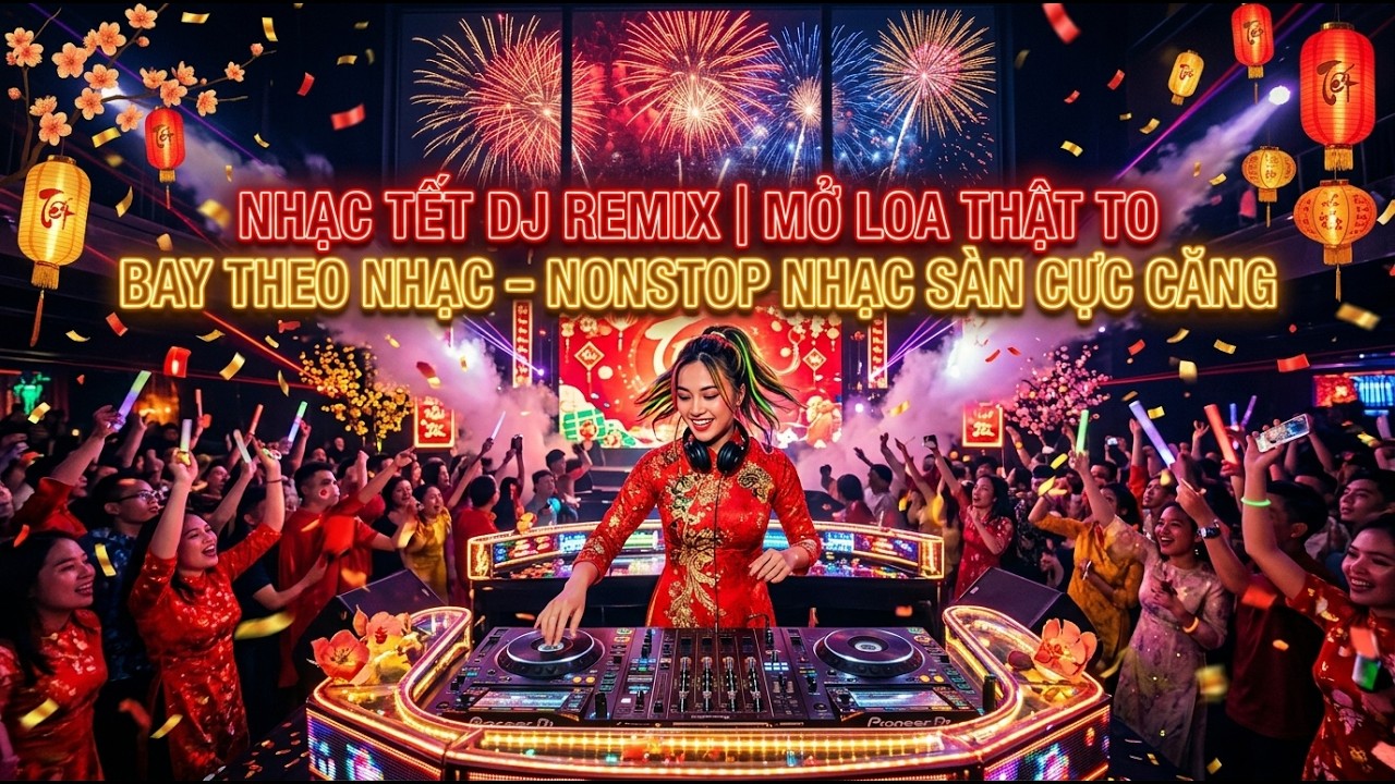 NHẠC TẾT DJ REMIX | MỞ LOA THẬT TO BAY THEO NHẠC – NONSTOP NHẠC SÀN CỰC CĂNG
