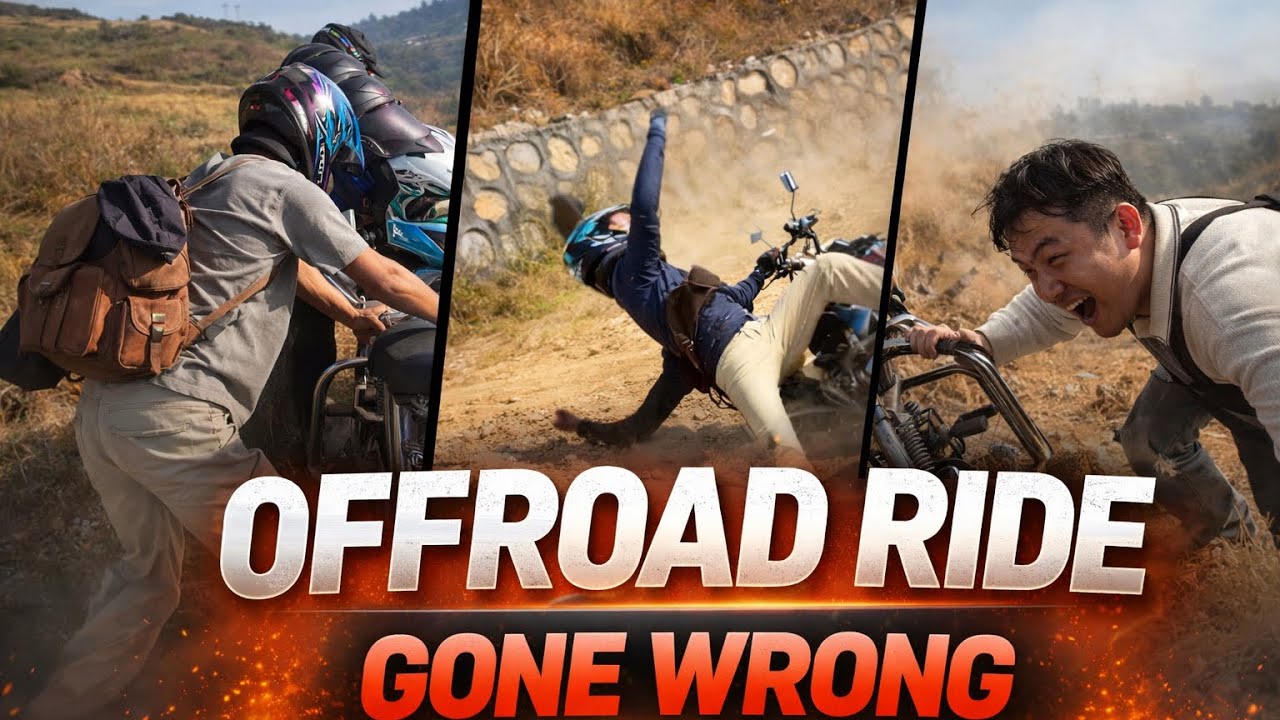 Offroad ride gone wrong 🤬😱 with friends. Watch full video and enjoy 😊 