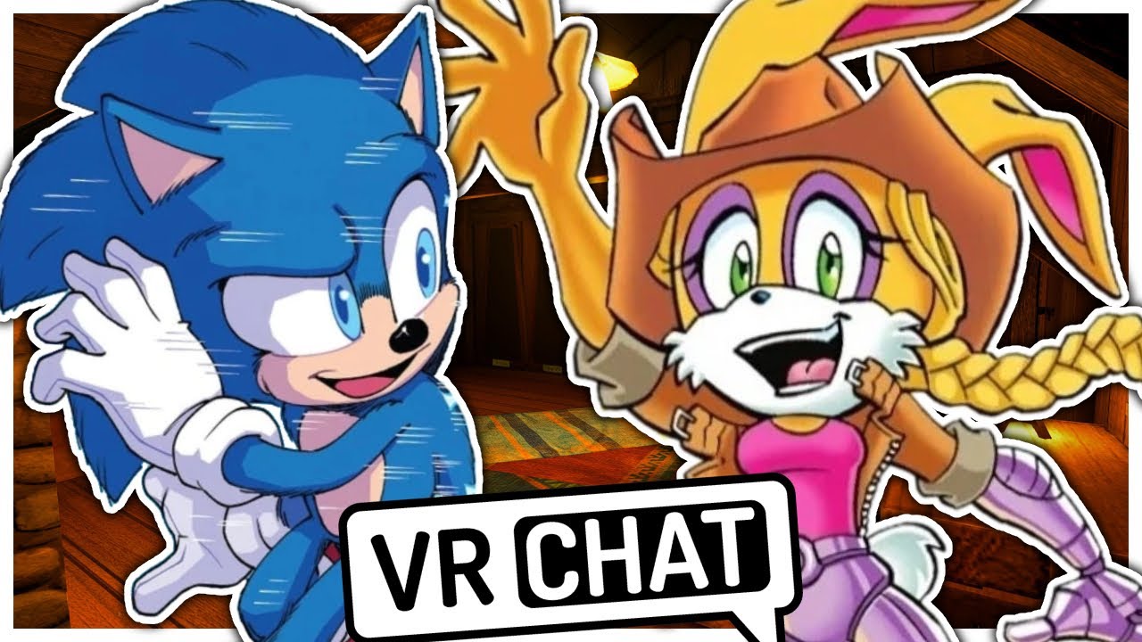 Movie Sonic Meets Bunnie Rabbot In VRCHAT!!