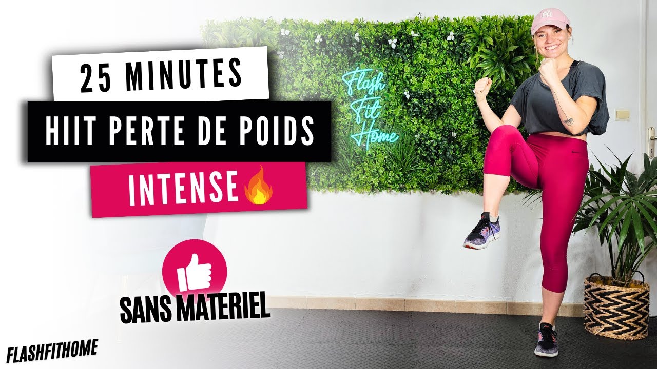 25 MIN - Séance PERTE DE POIDS INTENSE 🔥🔥 HIIT Brûle Graisse Intensif | Marine BIREN - FlashFitHome