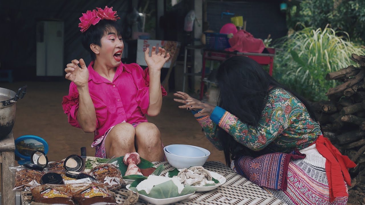poj dab xiam hlwb.ผีม้งตลกฮาๆ #pojdab #pajyeeb #zuagthoj #ป้าเย้ง #ผีม้ง 