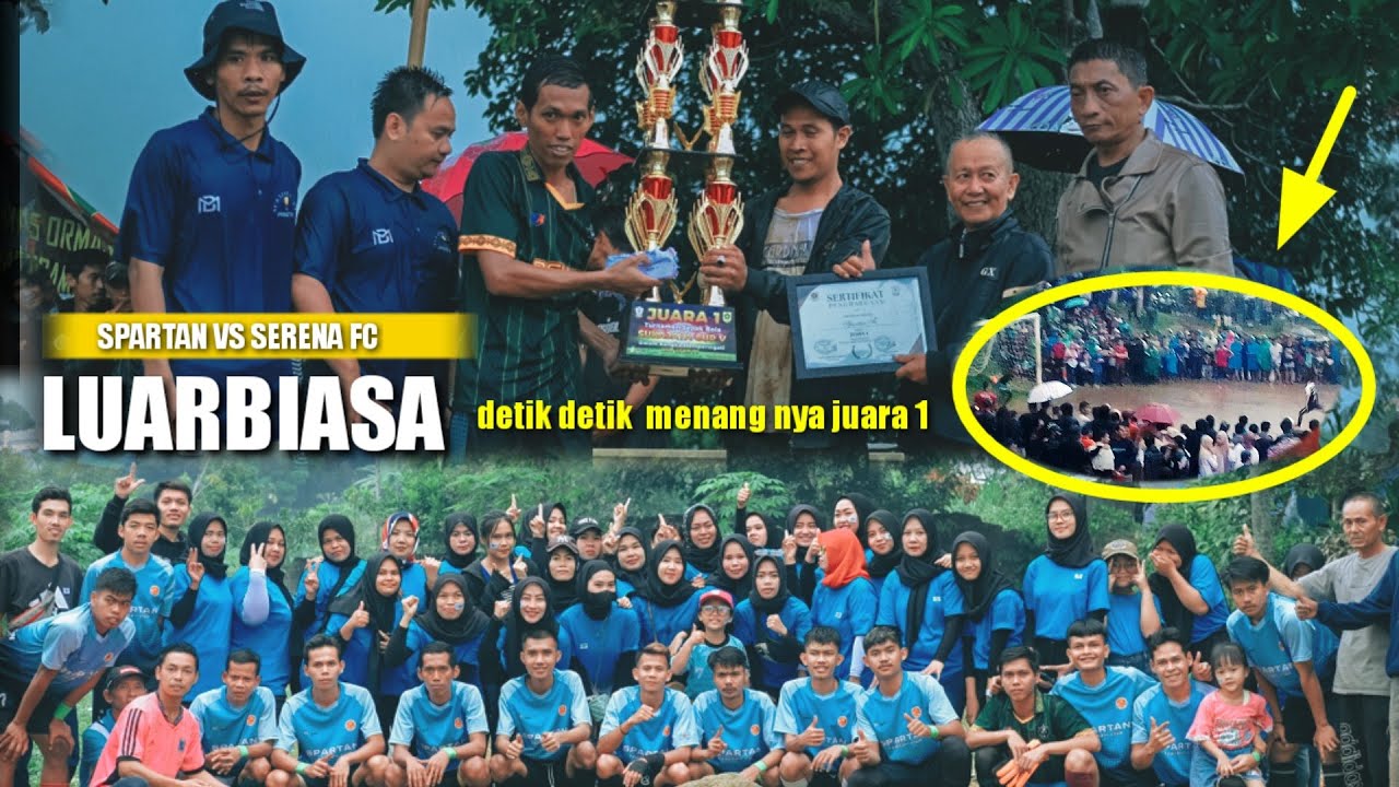 SELAMATTT! spartan menjadi juara 1 dalam pertandingan sukajaya CUP VI/SPARTAN VS SERENA