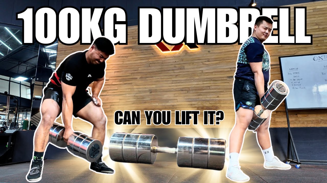 100kg Dumbbell lift Challenge || Heaviest Dumbbell in Nepal || Ox Strength Training Ground