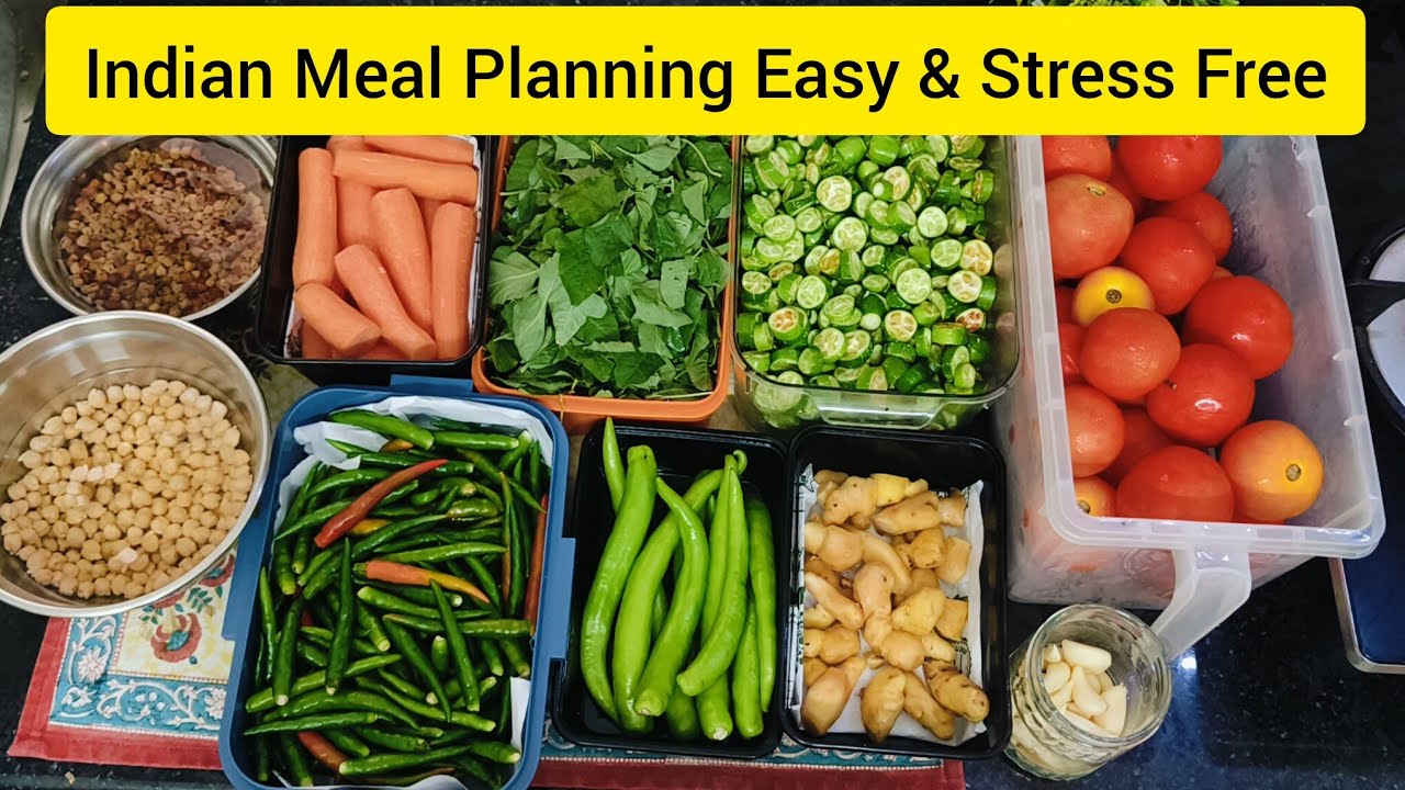 Indian Meal Planning Easy & Stress Free | Save Time & Eat Healthy 🧅🫚🧄