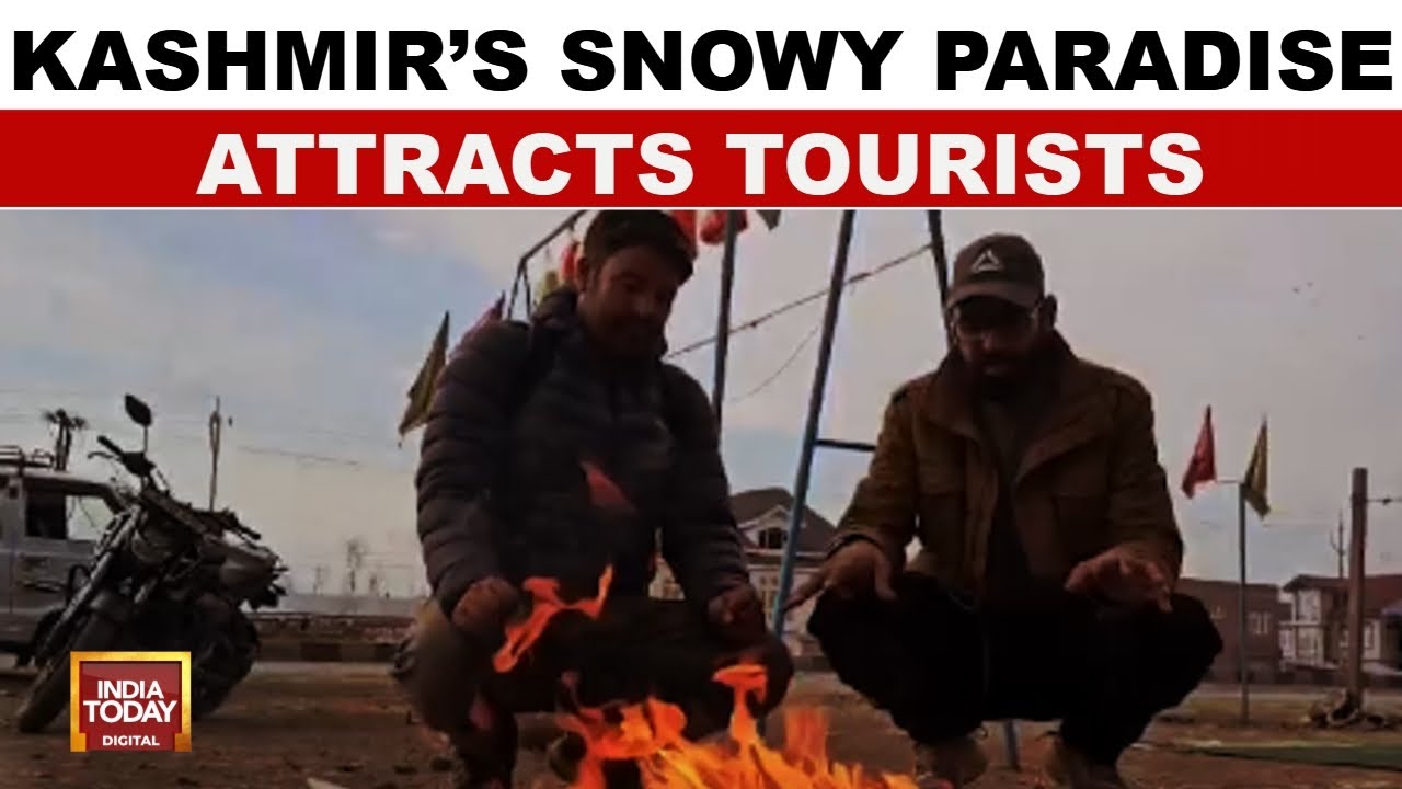 Kashmir's Winter Wonderland: Snowfall Transforms Tourist Destinations Into Glittering Ornaments