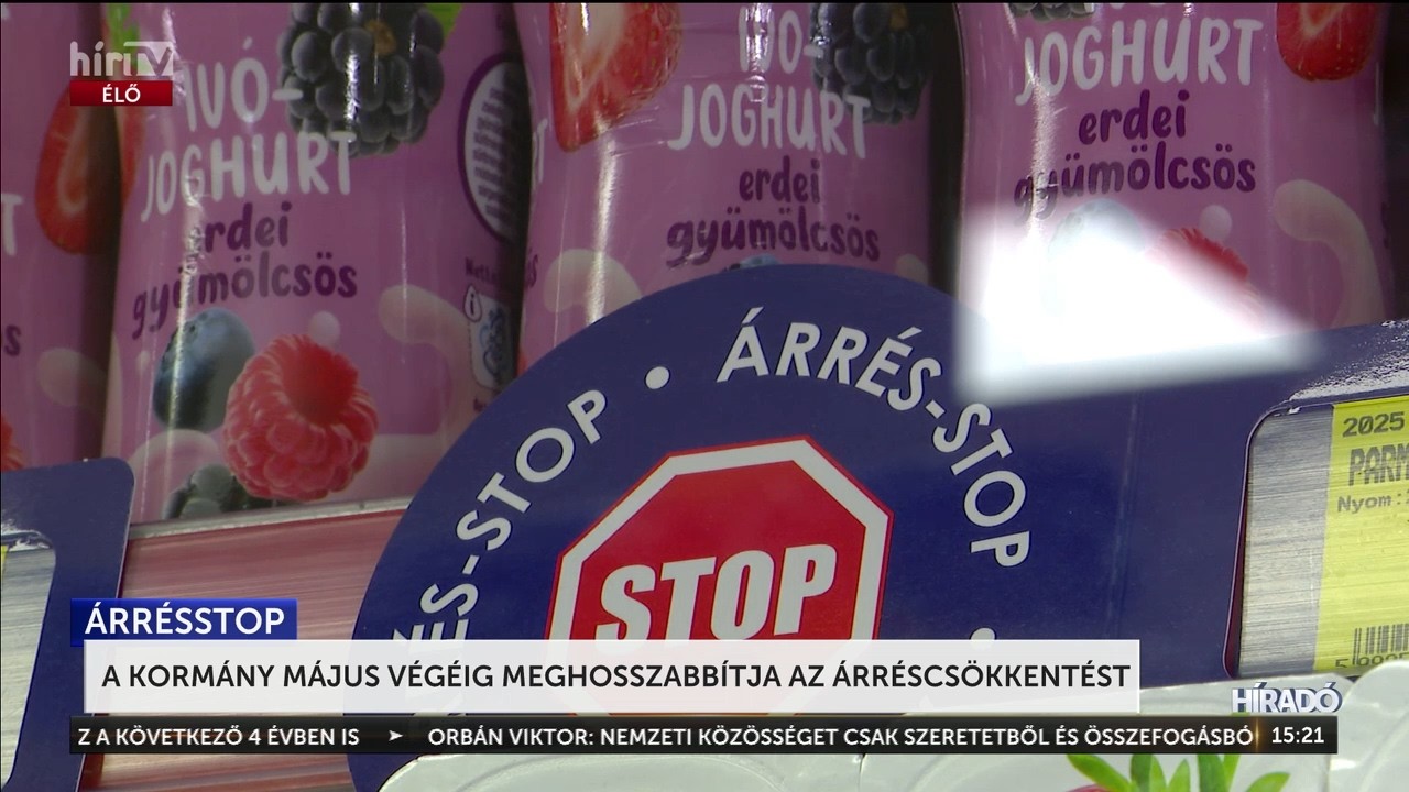 A kormány május végéig meghosszabbítja az árréscsökkentést - HírTV