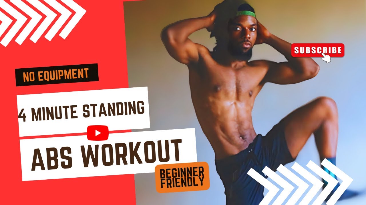 4 MINUTE STANDING ABS WORKOUT (Beginner Friendly) | Quick Fat Burner At Home