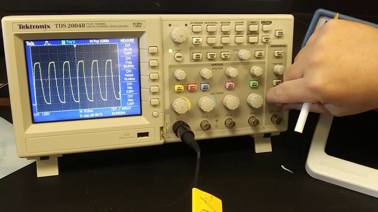 Using a function generator & oscilloscope to measure RC time constants