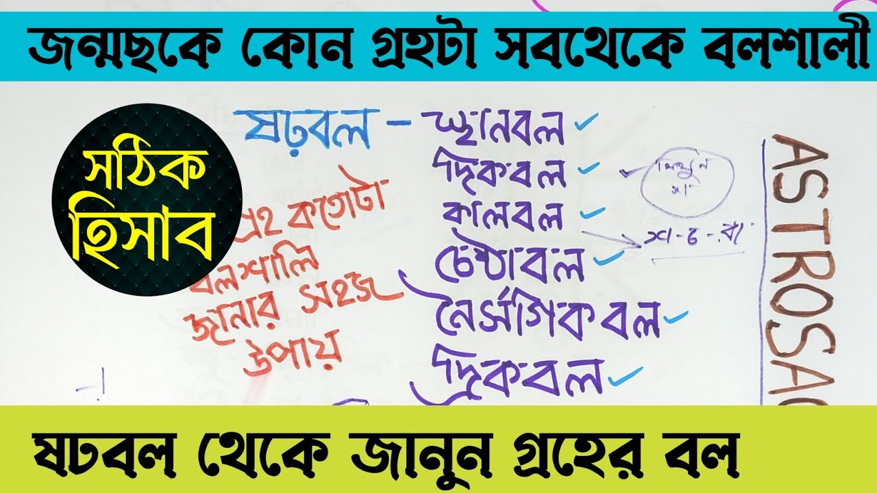 জন্মছকে কোন গ্রহটা সবথেকে বলশালি বুঝবেন কিভাবে | powerful planet by janmkundali | #anandashastri 
