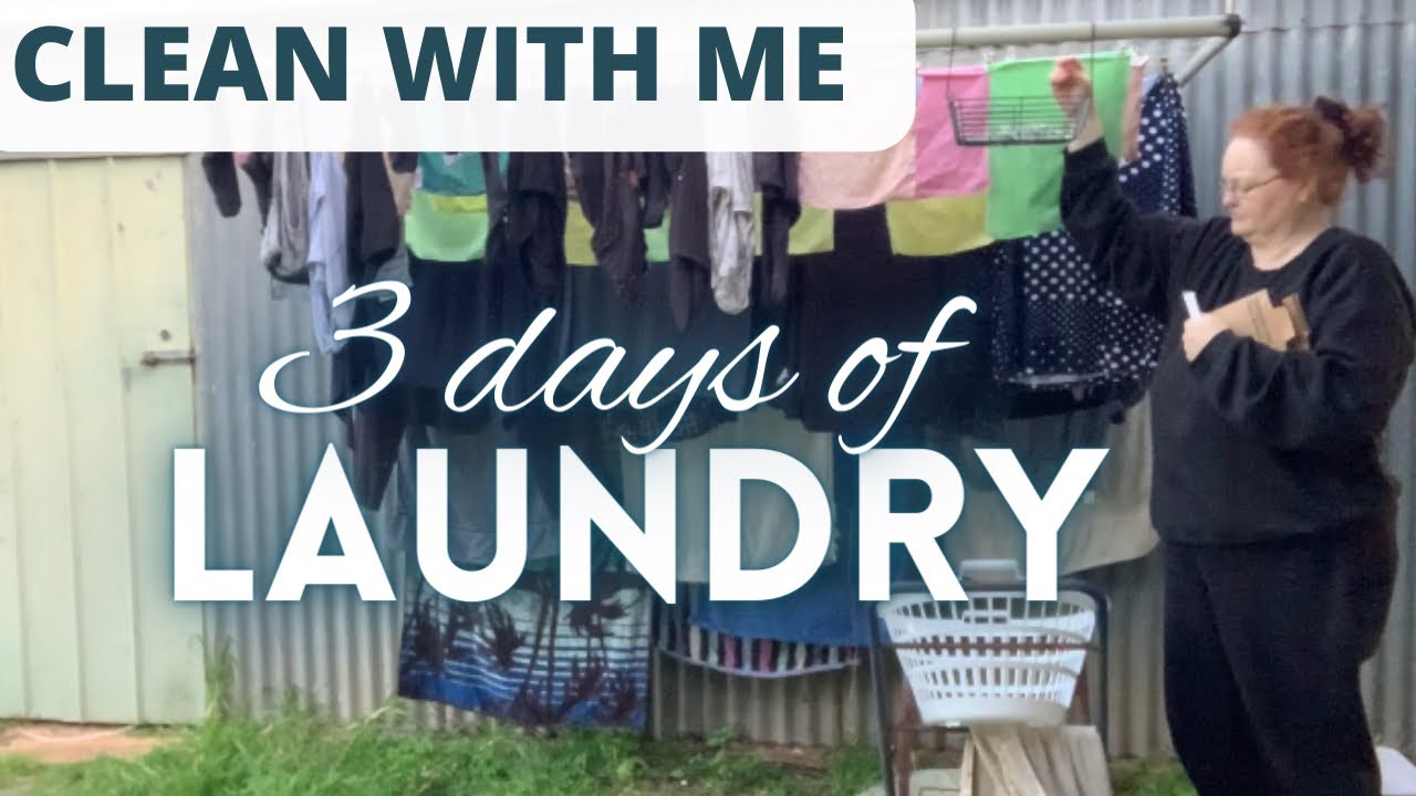 3 Days of LAUNDRY / Clean with me / Cleaning Motivation