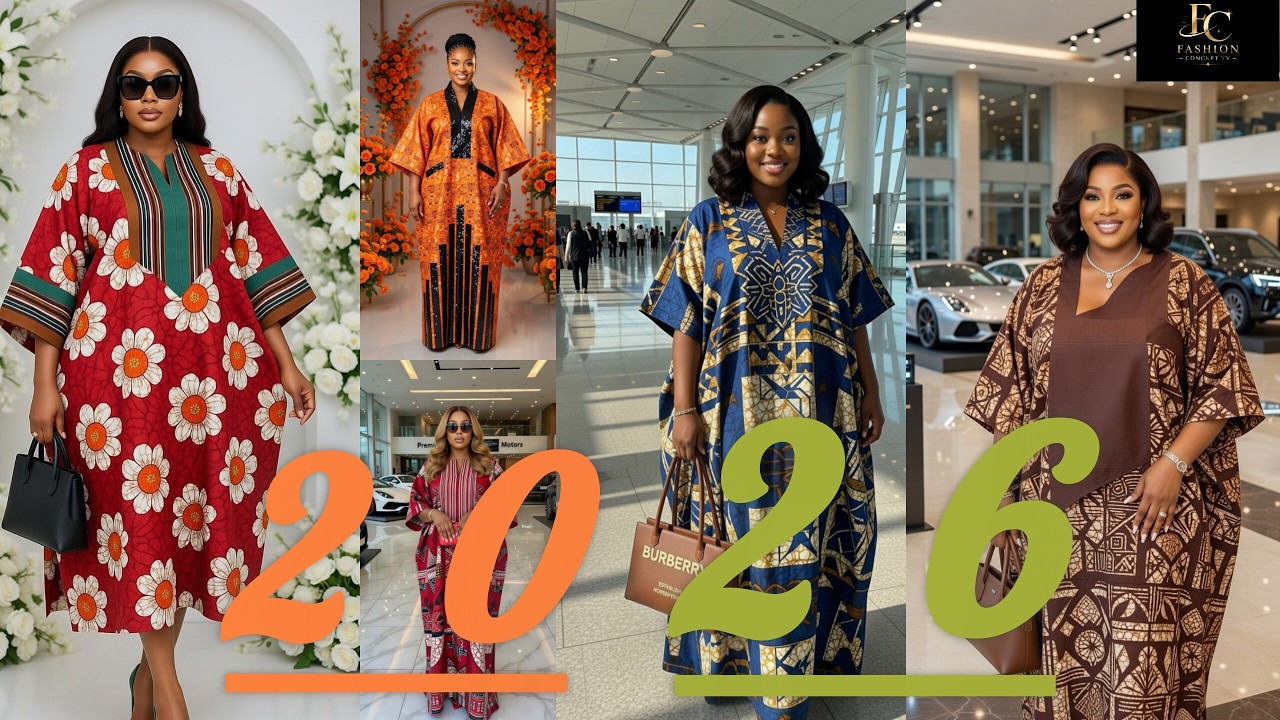 Stunning Ankara Kaftan Dresses 2026 | Elegant African Print Gowns for Plus Size Ladies #kaftandress