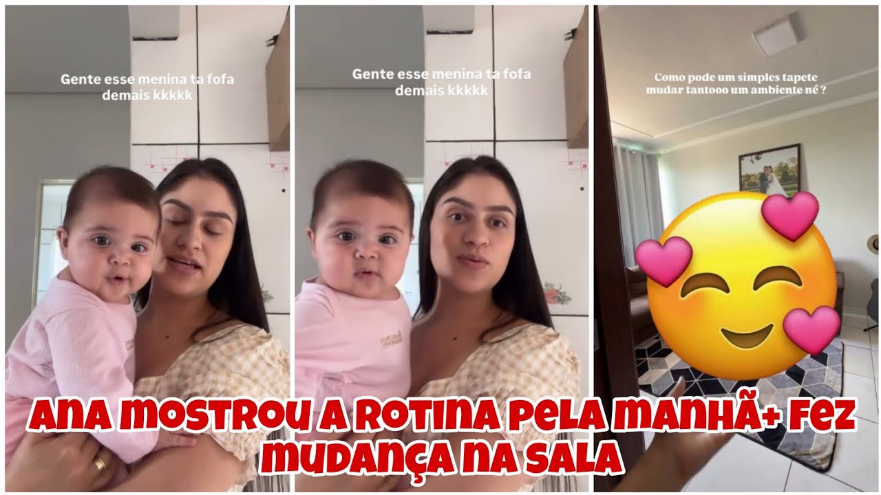 Ana Vitória mostrou a rotina dela da manhã e mostrou o que deu uma diferença enorme na sala 