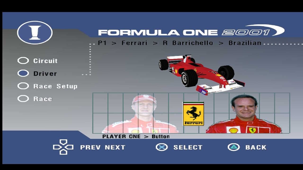 PS1 - Formula One 2001 - GamePlay [4K:60FPS widescreen - Duckstation]