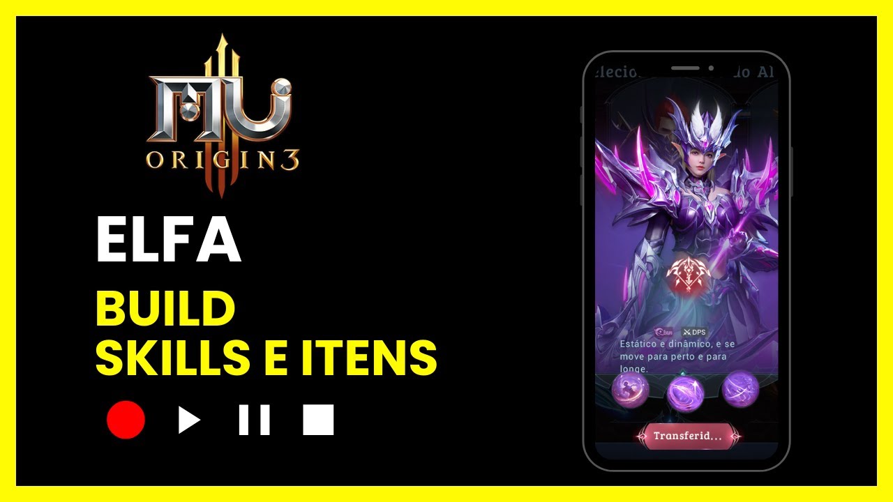 Elfa Dano Escuro Build Completa – Skills, Atributos, Itens e Dicas! | MU Origin 3