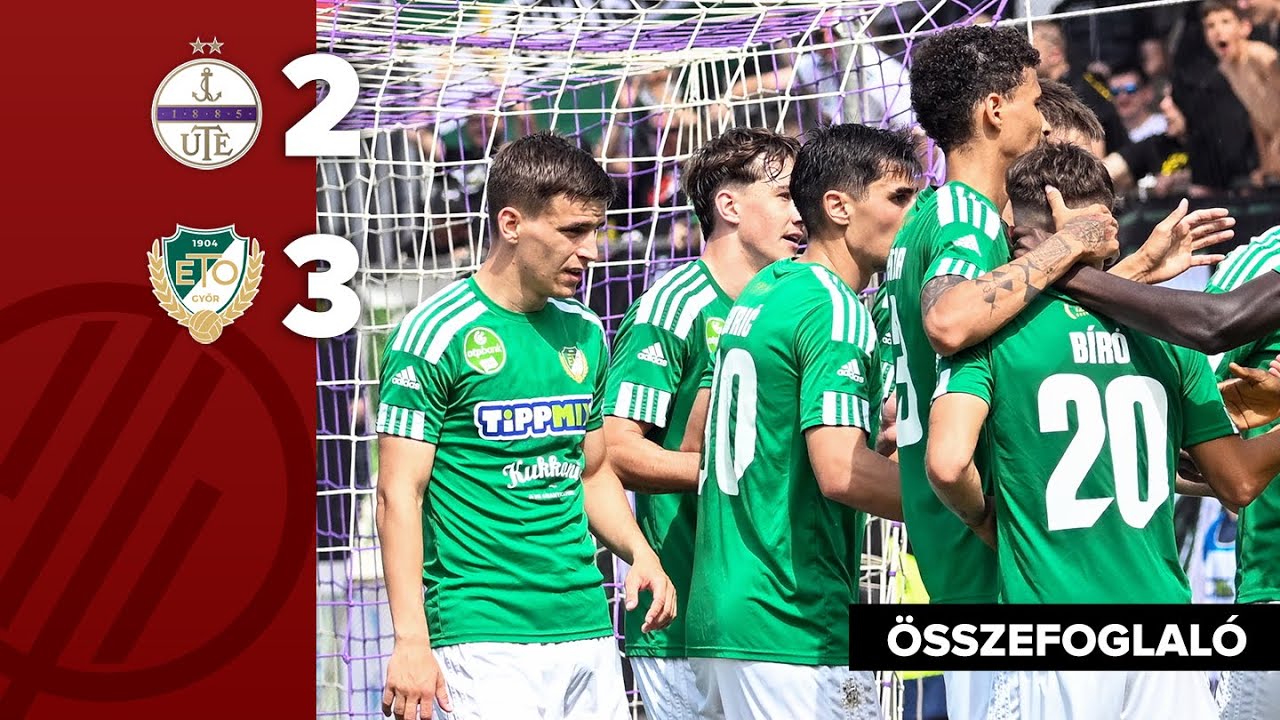 NB I: Újpest–ETO FC Győr 2–3 | összefoglaló