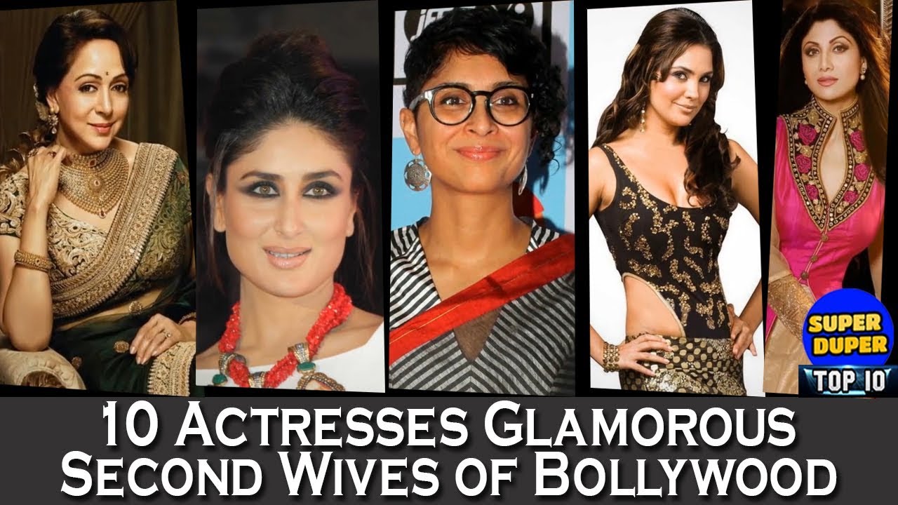 10 Glamorous Actresses as Second Wives of Bollywood...Do Watch!!!