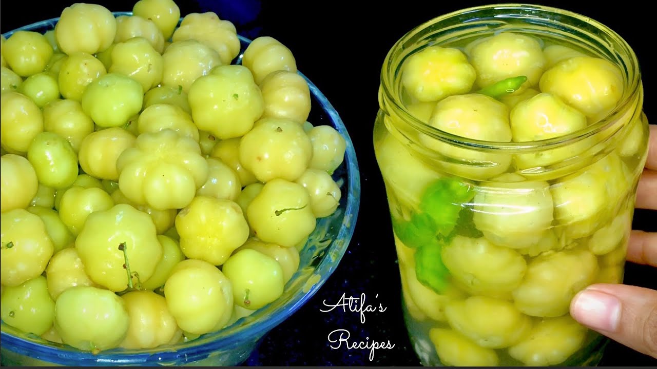 How To Preserve Gooseberry/Amla for long time | Star Gooseberry Pickle | Atifa&rsquo;s Recipes