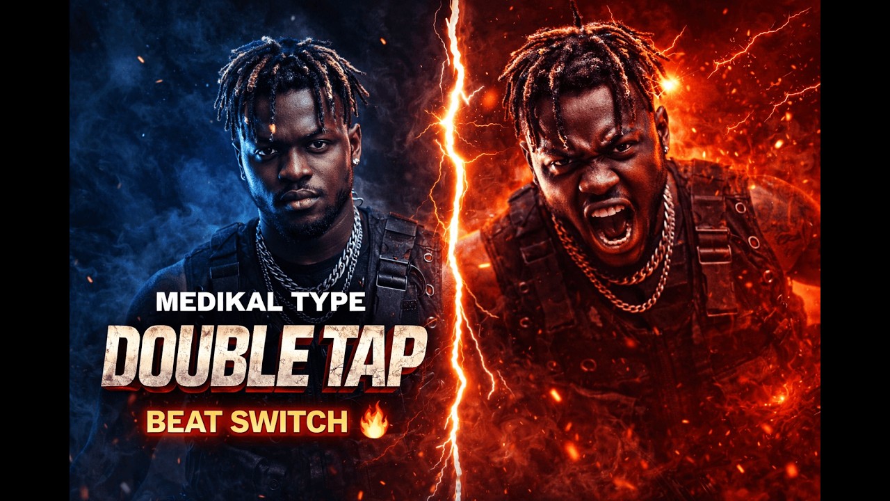 DOUBLE TAP – Medikal Type Beat Switch Rap (Ai RAP) Lyrics Video