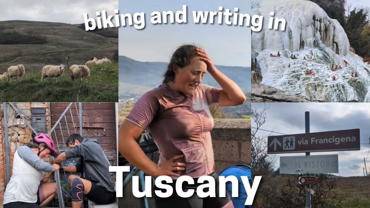 the successes and failures of writing on a bike trip 🚴‍♀️ a day in Tuscany, Italy