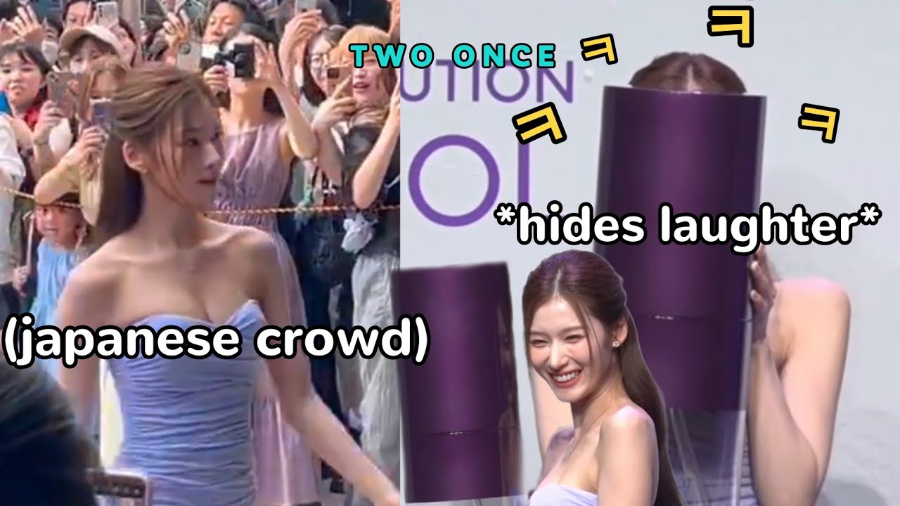 how Sana *hilariously* handled the unexpected props size at japan event 😂