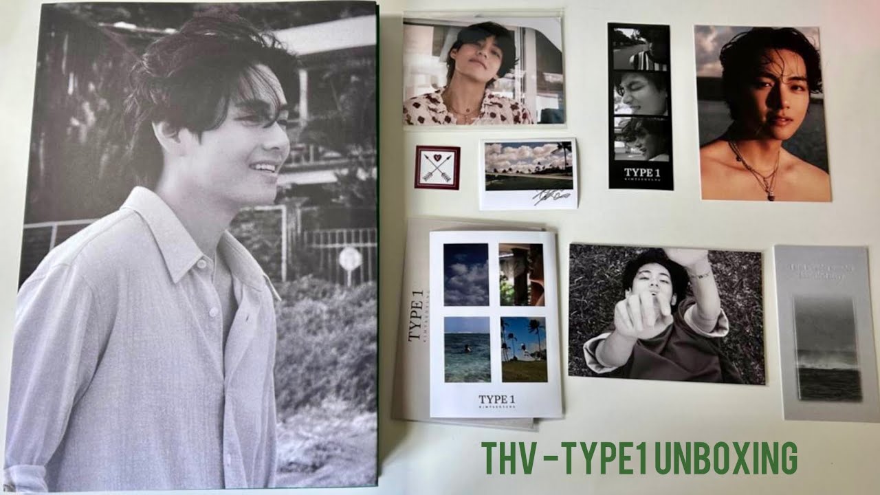 Распаковка Kim Taehyung V TYPE 1 photobook