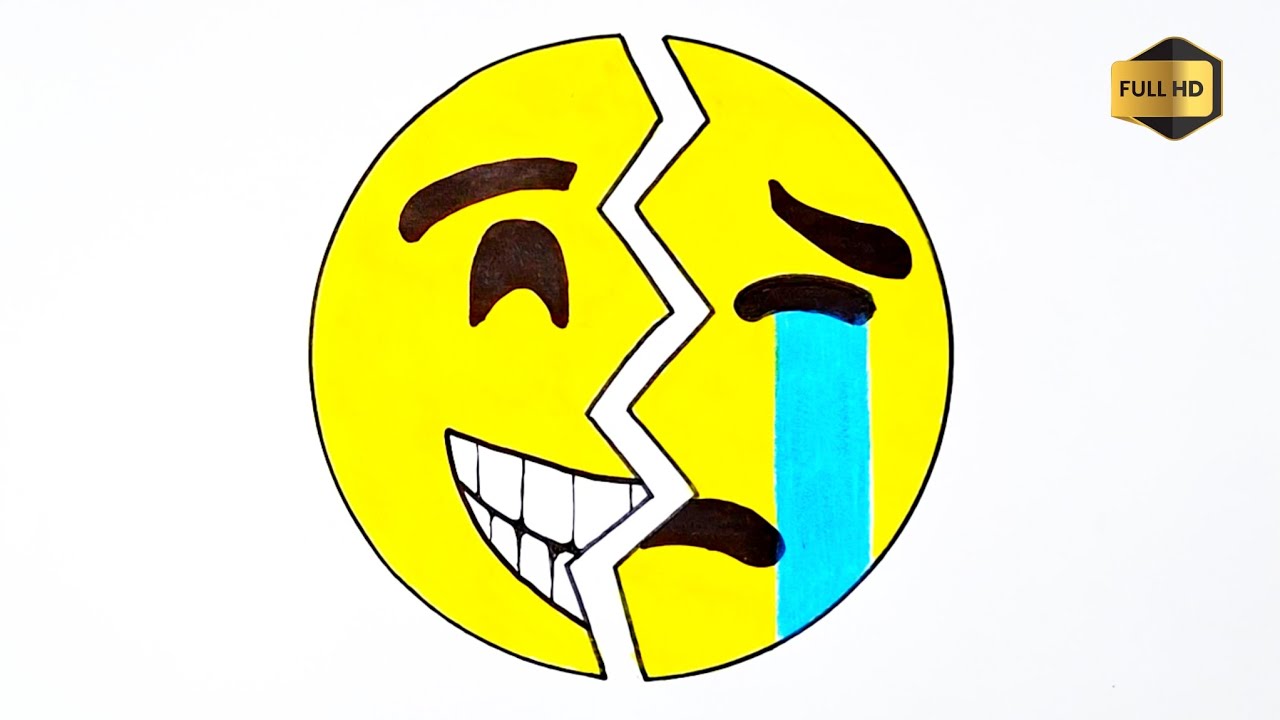 Drawing Emotions | Joy vs. Sadness | How to Draw Sad and Happy Emoji