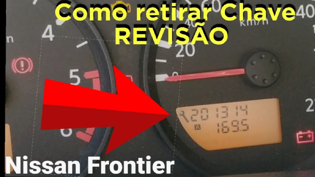NISSAN FRONTIER 2010 COMO RETIRAR LUZ DE REVISÃO PAINEL#2011
