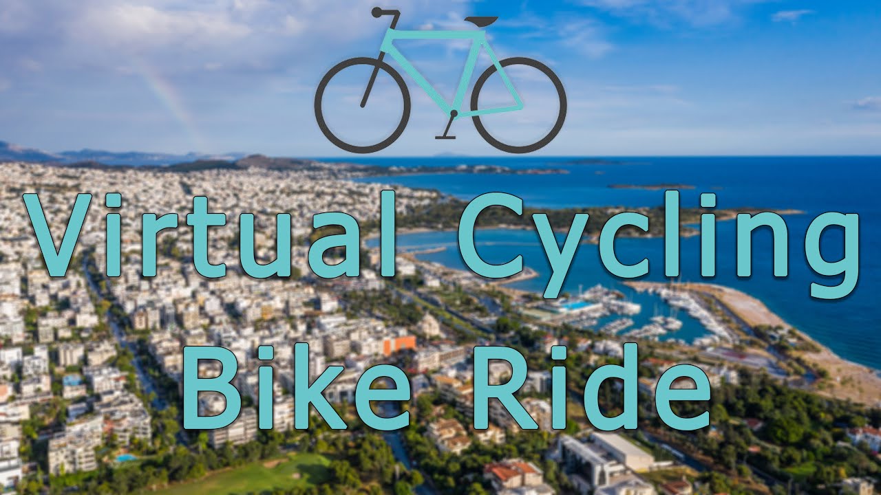 🚴 Glyfada Center ● Metaxa Street ● Virtual Cycling Bike Tour #1 - Athens GREECE【4K】🚴