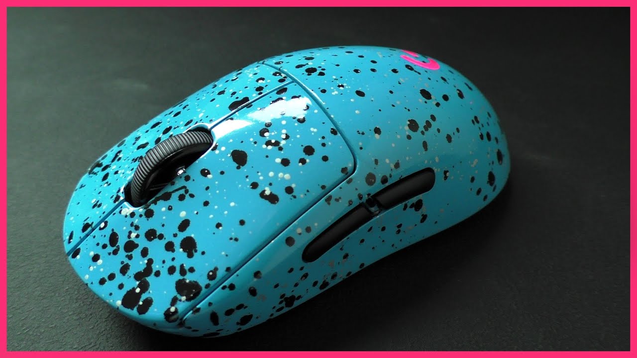 Покраска беспроводной мыши G Pro — Logitech — Индивидуальная игровая мышь — руководство (синий цв...