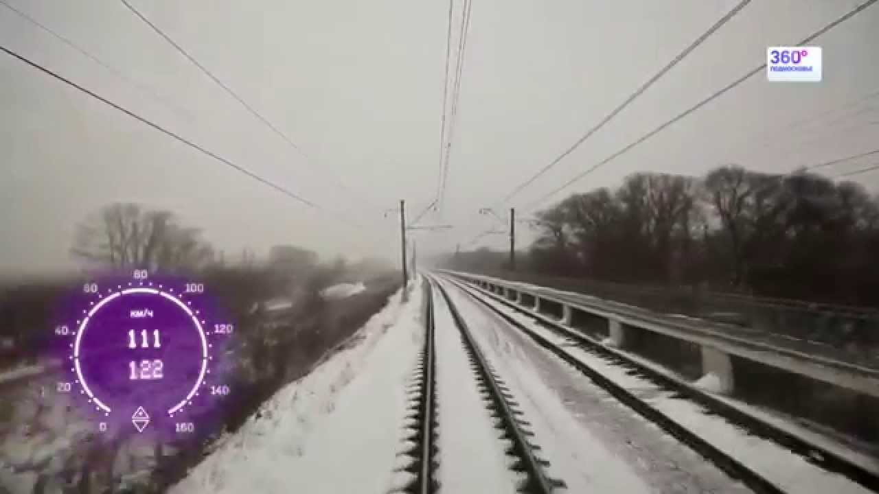 Рязань -  Москва из кабины электрички