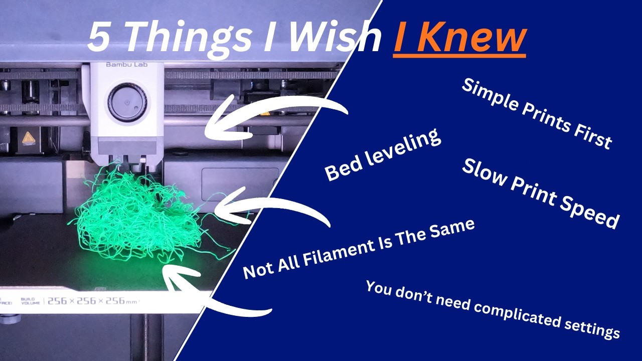 5 Things I Wish I Knew Before my first 3D Print!