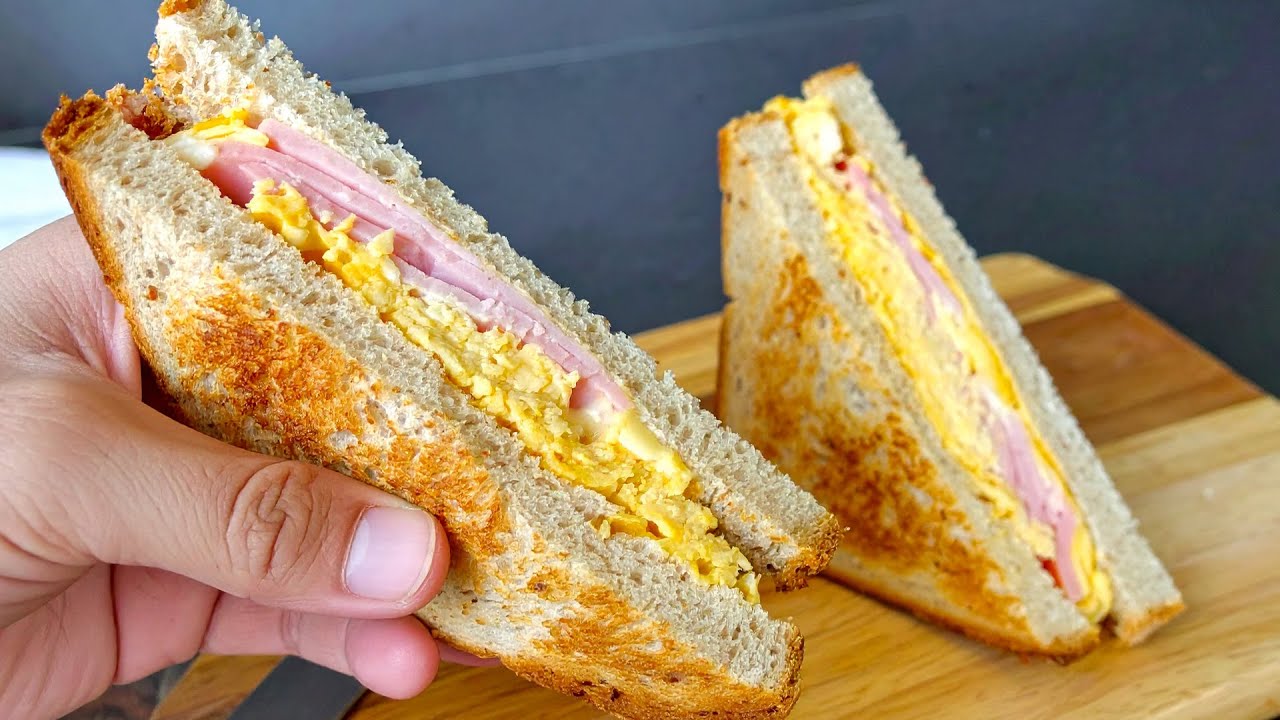 In 15 Minuten! Super Easy and Delicious Breakfast sandwich eggs