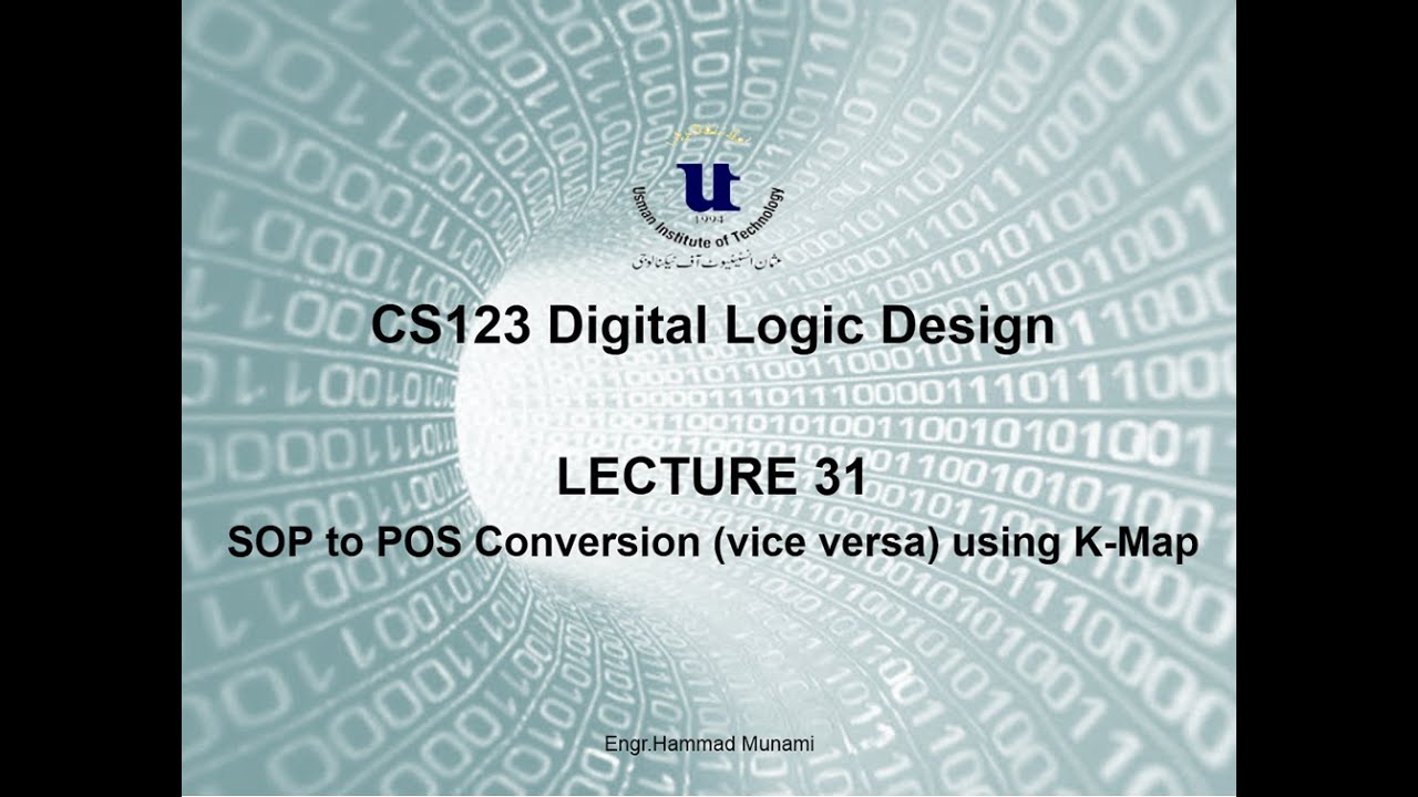 31. POS to SOP Conversion (Vice versa) using Karnaugh Map
