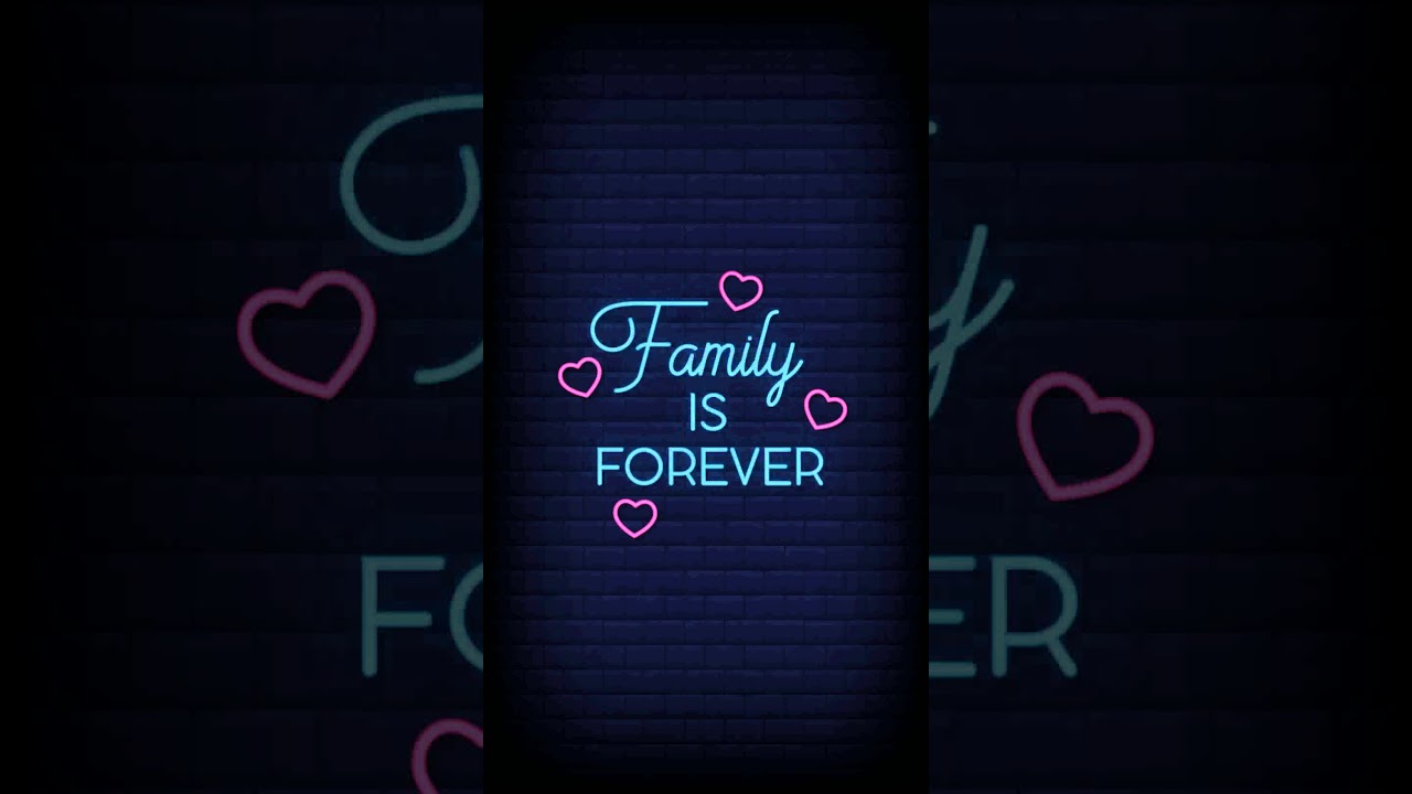 Family neon Animated