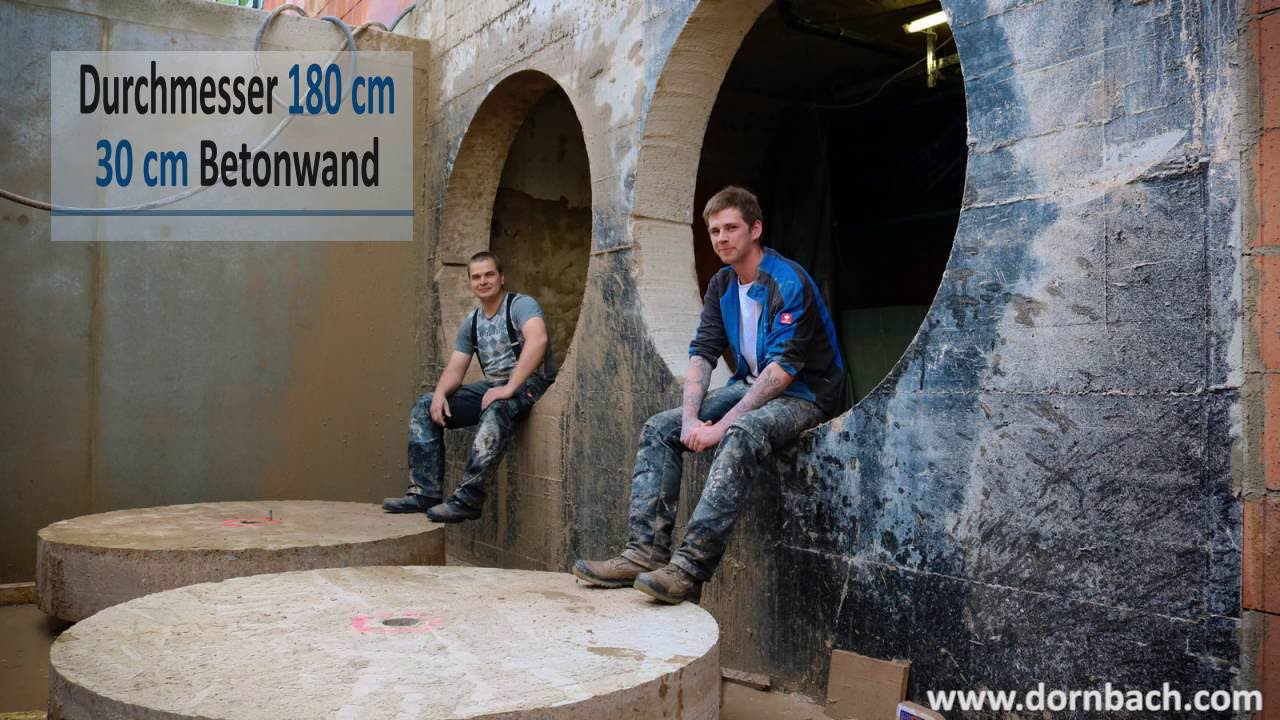 Wandöffnung 180 cm rund im Raum Gießen - Dornbach Spezialabbruch GmbH
