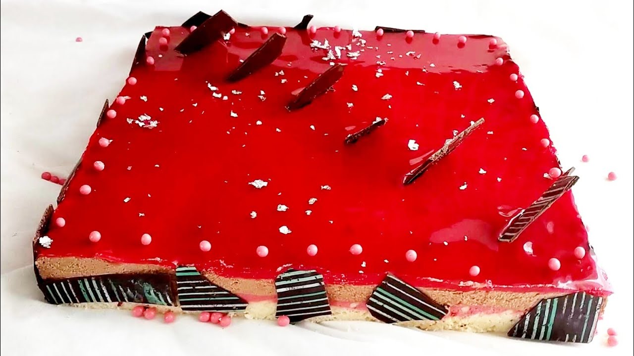 جاتو فينونسي الشكلاطة و الفواكه الحمراء بنة علي بنة gateau financier