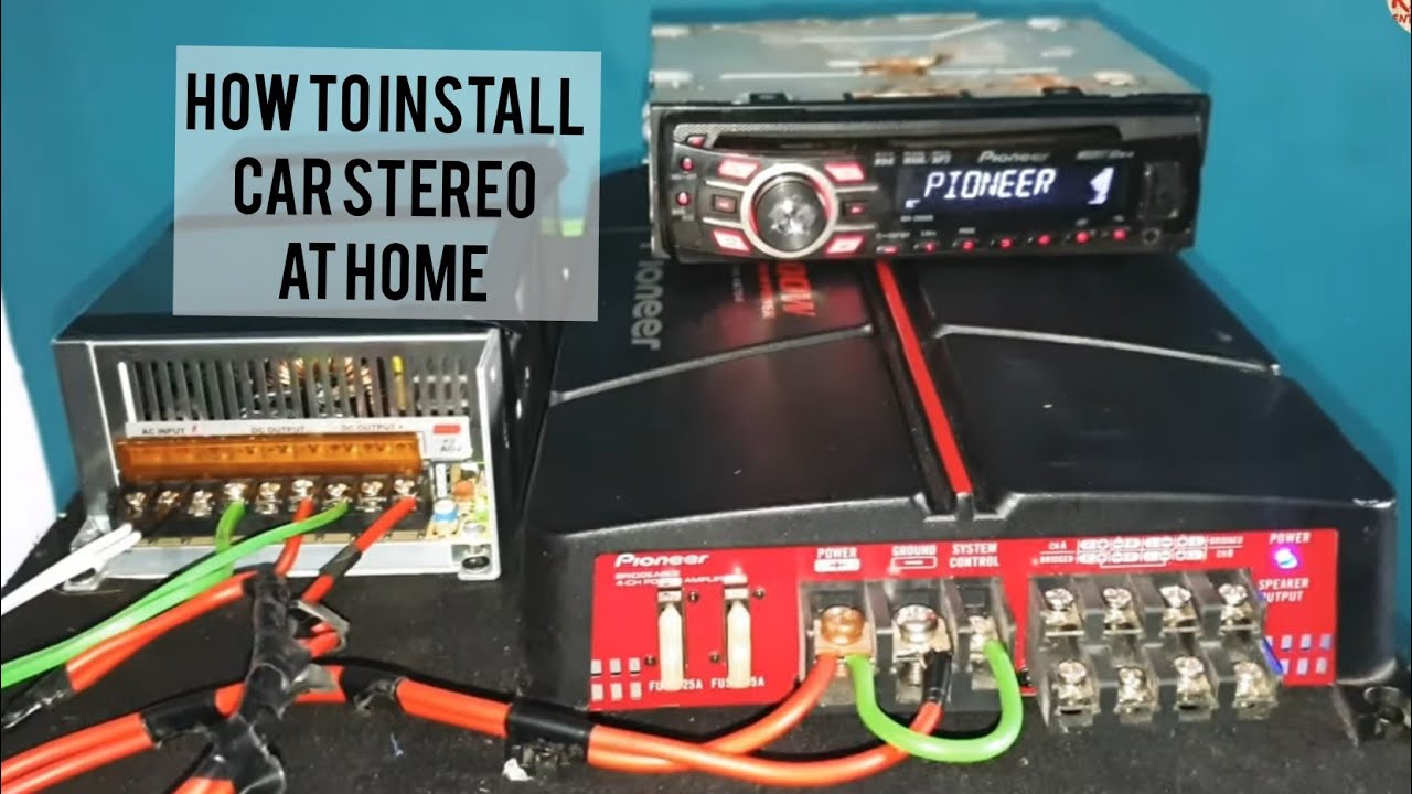 How to install car stereo at home & with your laptop