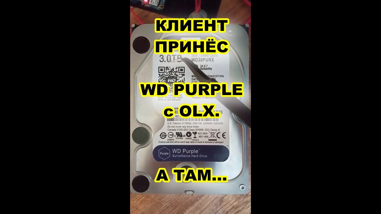 Клиент принёс WD Purple 3TB с OLX - вот что там на самом деле #rozikhdd
