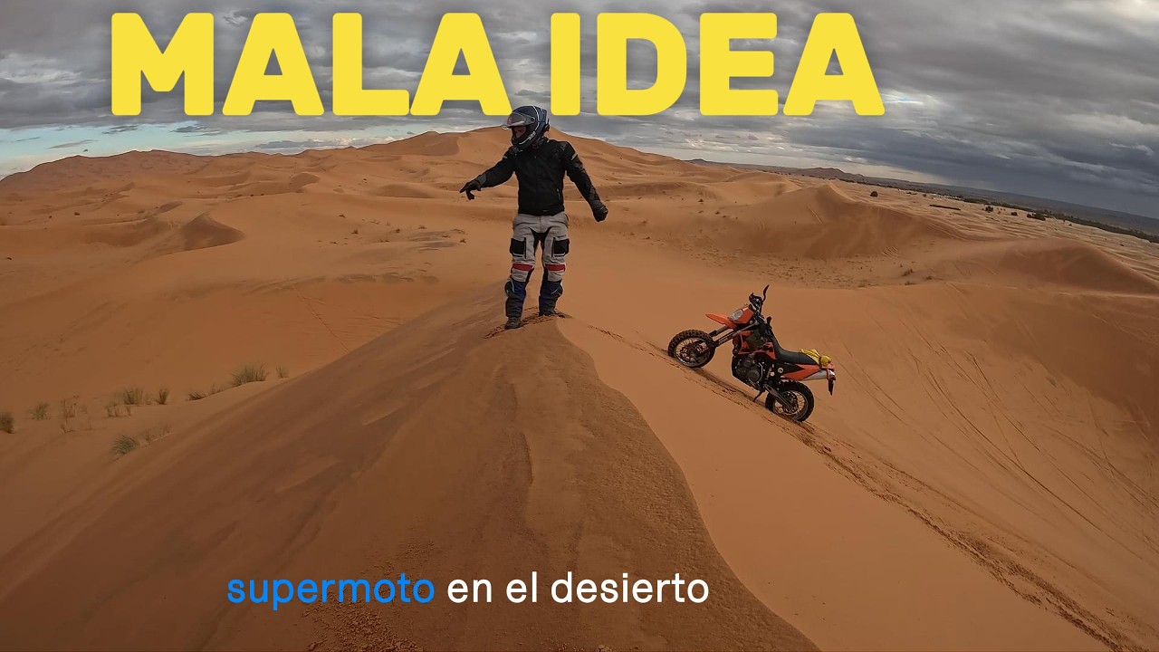 NO hagas esto con una SUPERMOTARD… KTM 640 casi muere en las dunas 💀