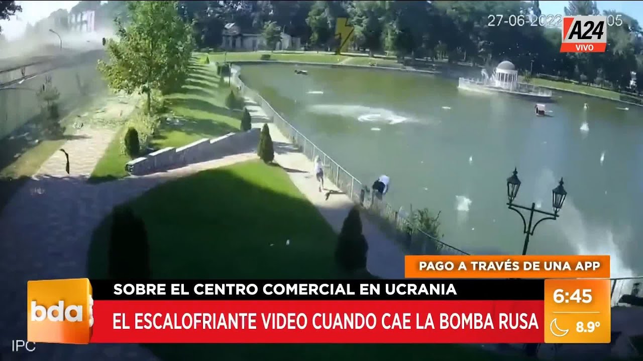 Masacre en Ucrania: el video del momento del bombardeo I A24