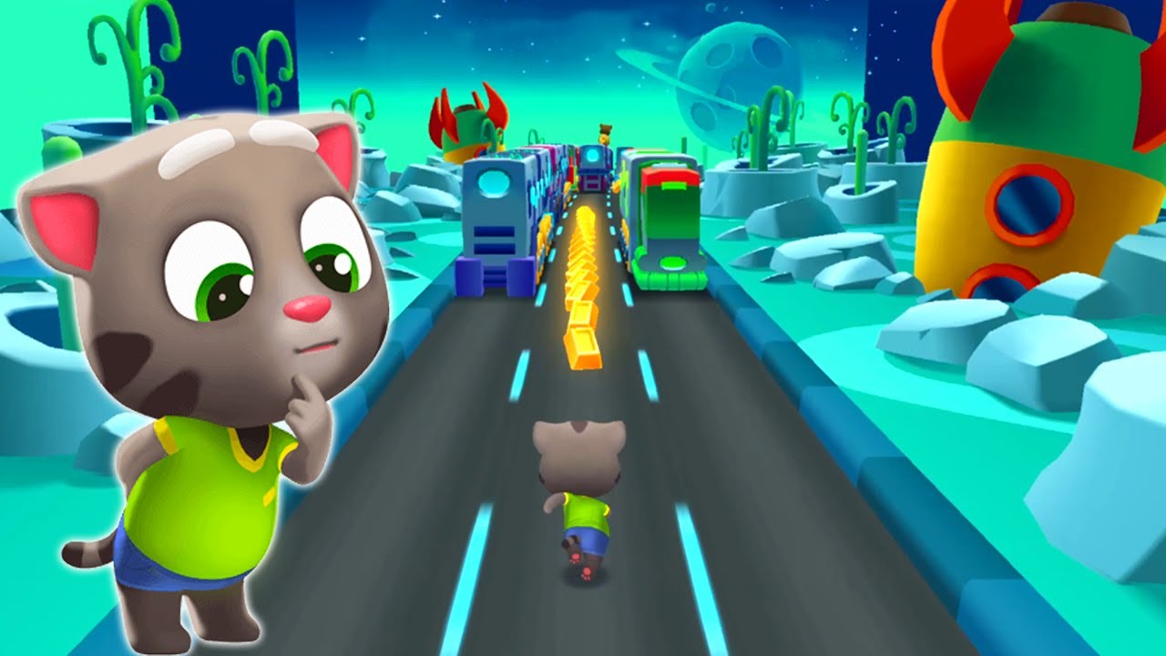 Talking Tom runs in NEW SPACE World❤️❤️ (Must Watch) #218