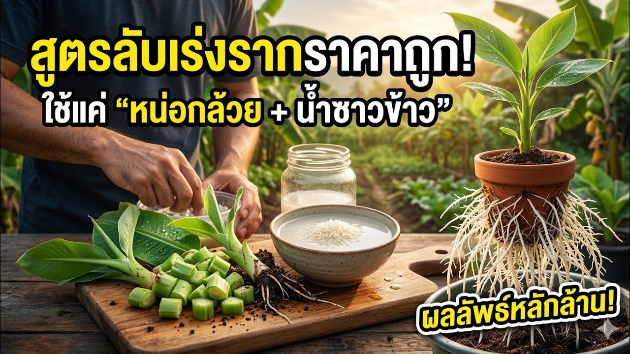 สูตรลับเร่งรากราคาถูก! ใช้แค่ 